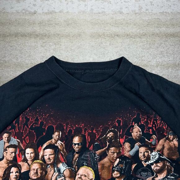 Vintage Y2K Impact Wrestling Shirt Mens L Black Hulk Hogan Cotton Short Sleeve - Picture 4 of 4